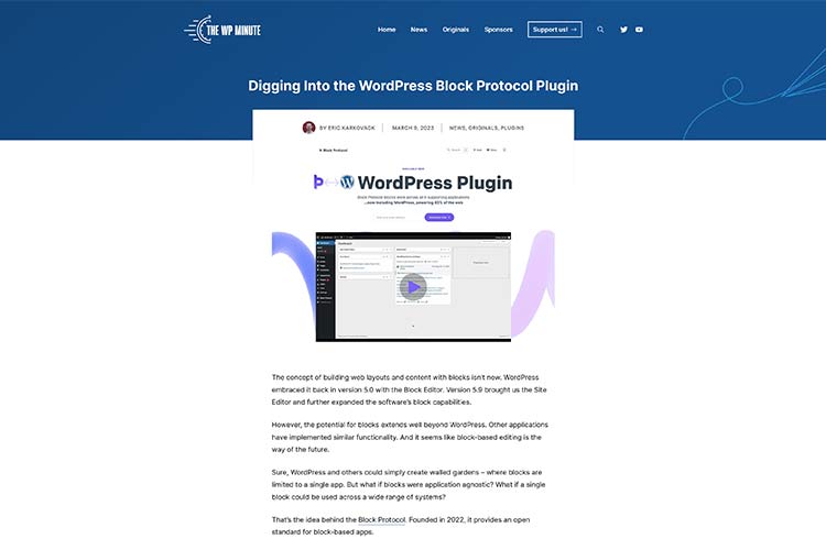 Example from Digging Into the WordPress Block Protocol Plugin