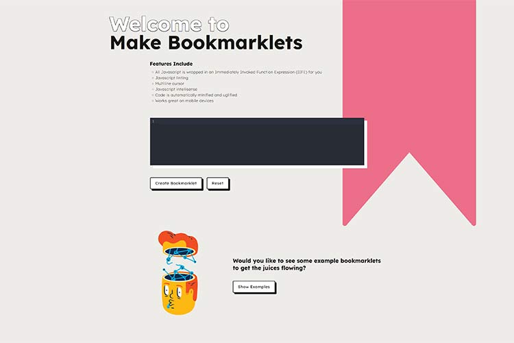 Example from Make Bookmarklets