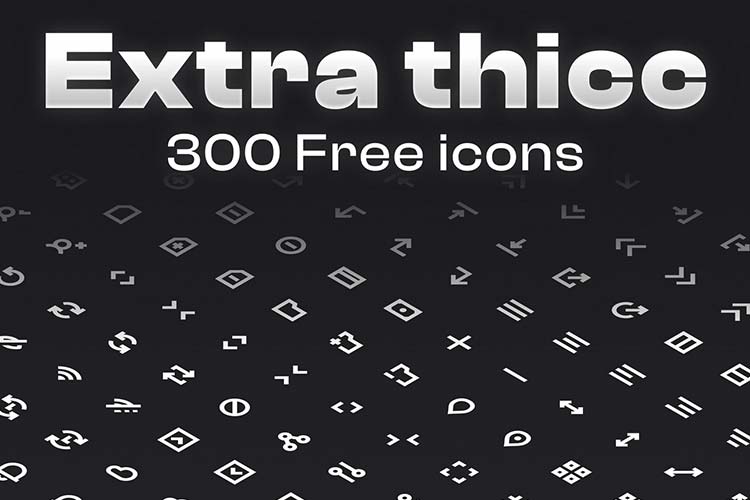 Example from Extra Thicc Icon Set