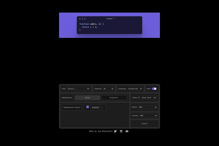 Code to Image