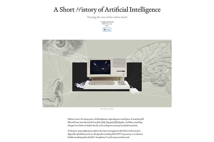 A Short History of Artificial Intelligence