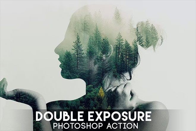 Double Exposure Photoshop Action