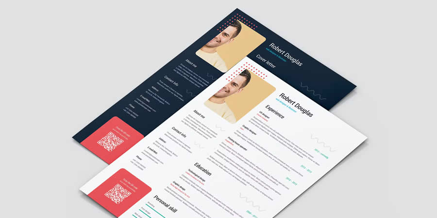  Resume CV Template Job Application Figma Design