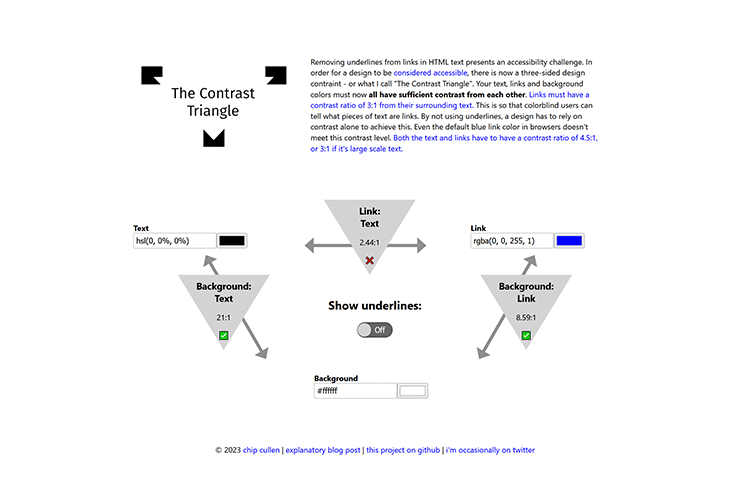 The Contrast Triangle