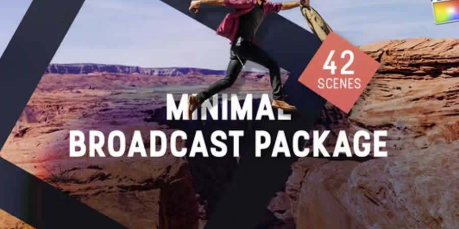Minimal Broadcast Package Template After Effects Video Production