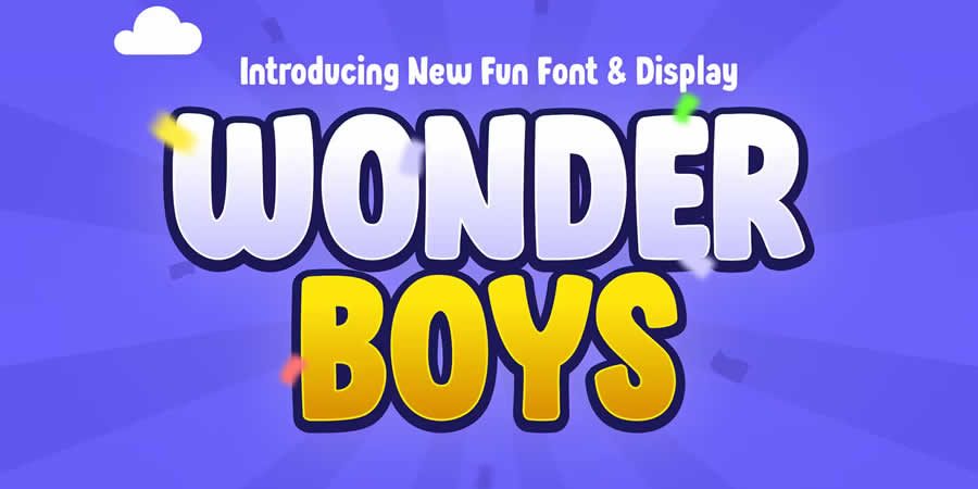 Wonder Boys Gaming Font Video Games