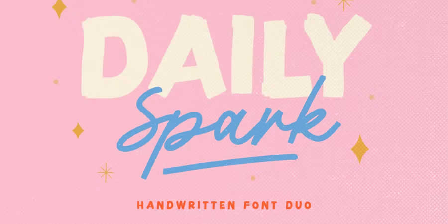 Daily Spark Handwritten Gaming Font Video Games