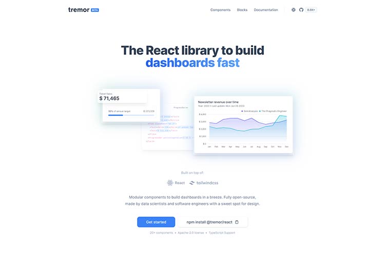 Tremor React Library