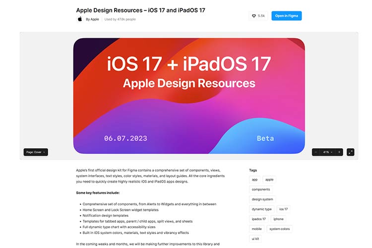Apple Design Resources – iOS 17 and iPadOS 17