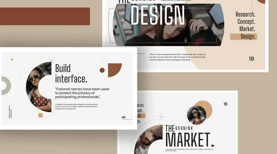 Born-Ink free keynote presentation template