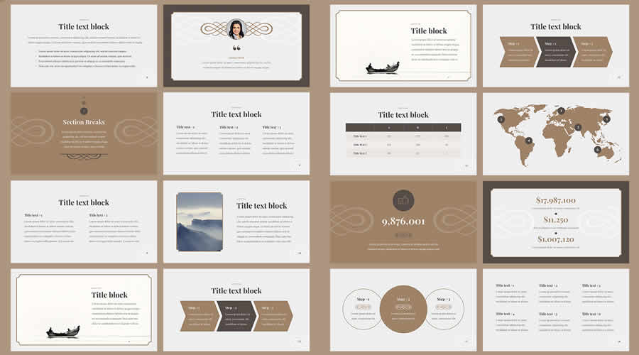 Retro free keynote presentation template