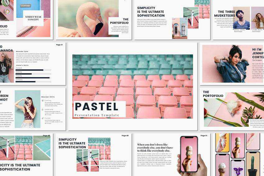 Pastel - free keynote presentation template