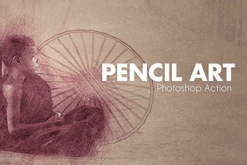 Pencil Art Photoshop Actions