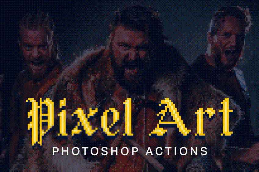 Pixel Art Photoshop Actions