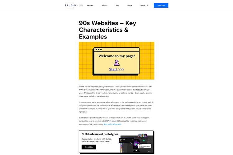 90s Websites – Key Characteristics & Examples