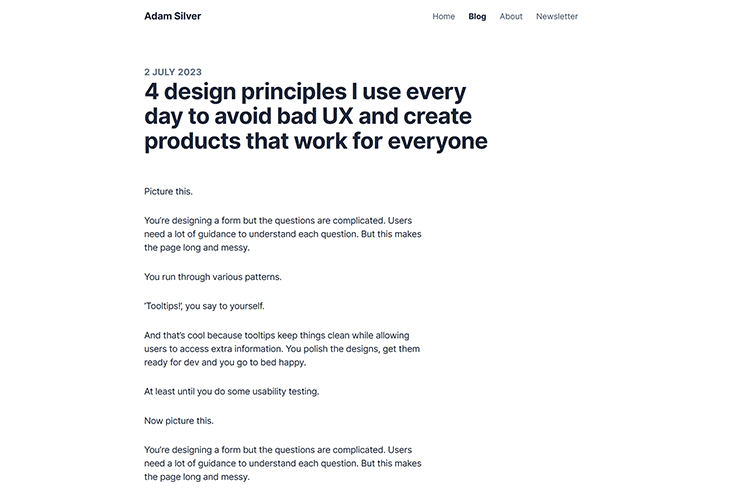 4 design principles I use every day to avoid bad UX and create products that work for everyone