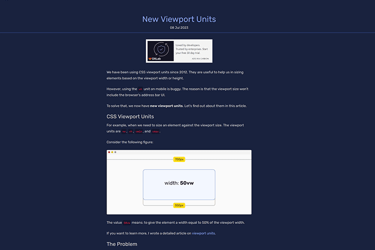 New Viewport Units