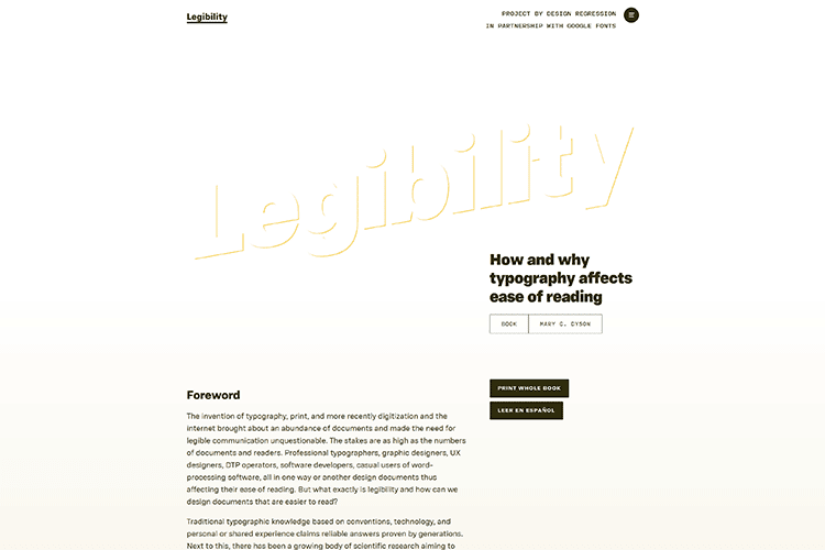 Legibility