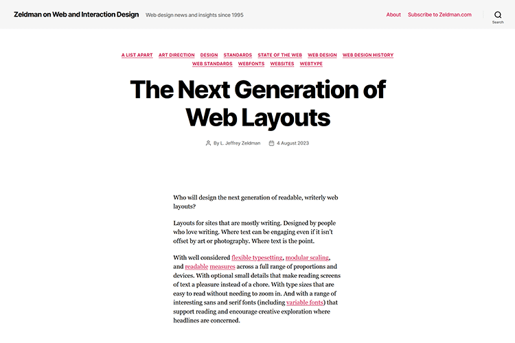 The Next Generation of Web Layouts