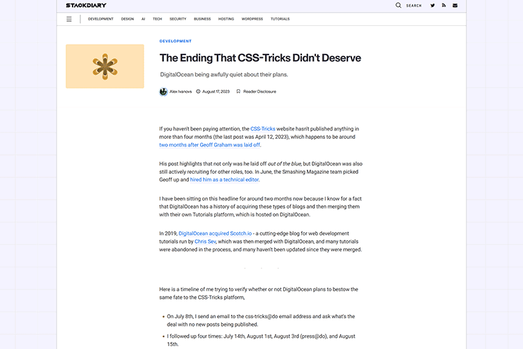 The Ending That CSS-Tricks Didn't Deserve
