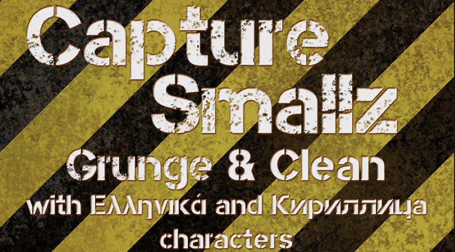 Capture Smallz Stencil Font