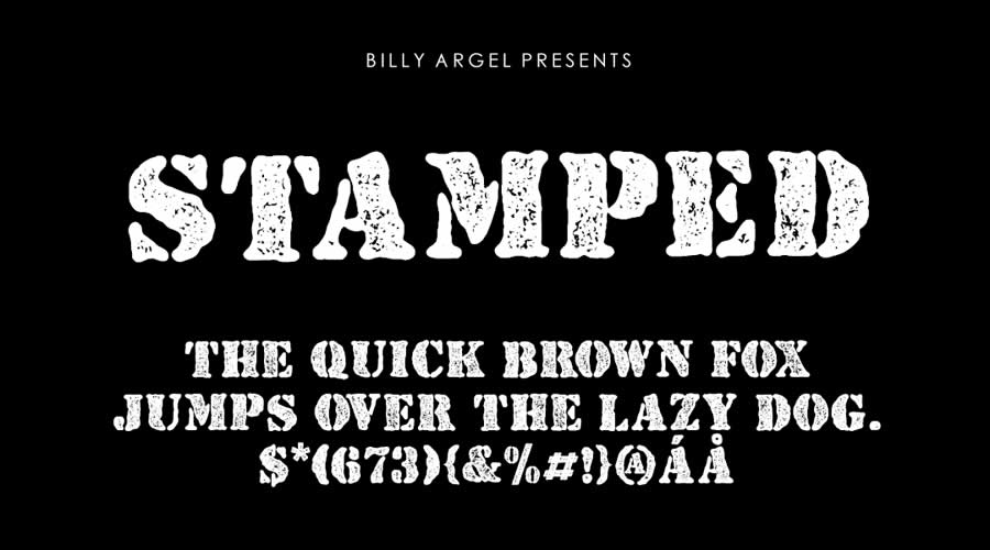 Stamped Free Font