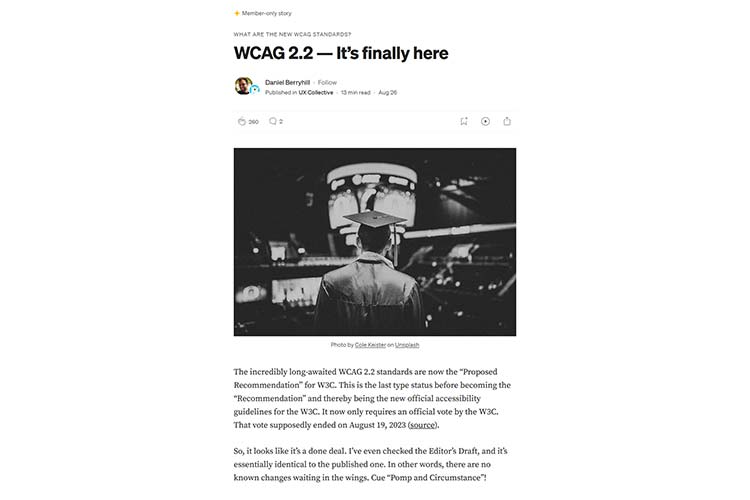 WCAG 2.2 — It’s finally here