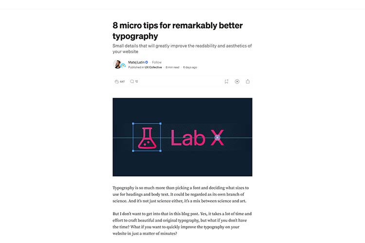 8 micro tips for remarkably better typography