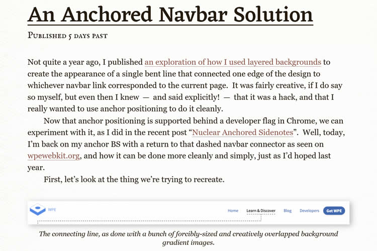 An Anchored Navbar Solution