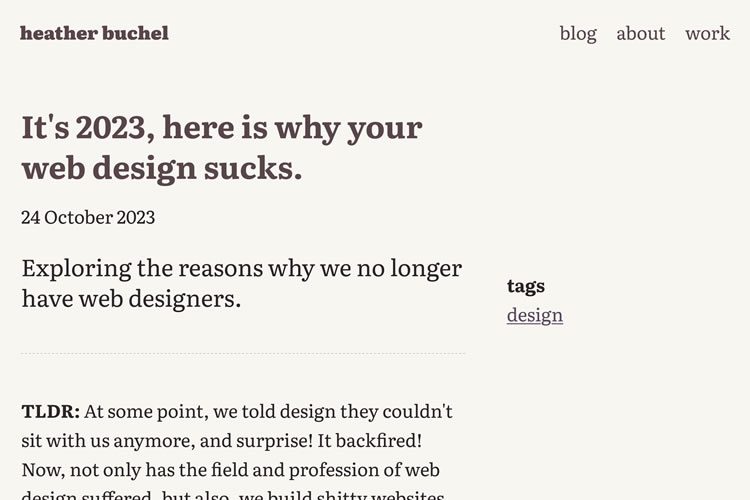 It's 2023, Here is Why Your Web Design Sucks