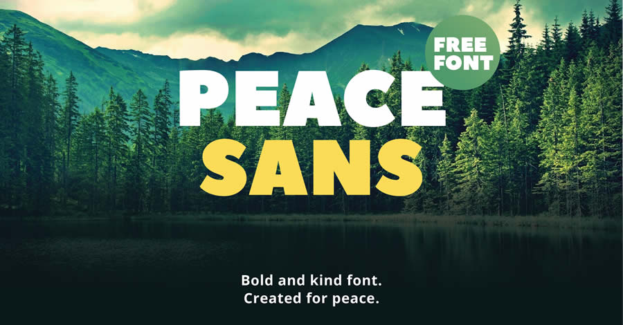Sans Serif Free Font Designers Creatives Peace Sans