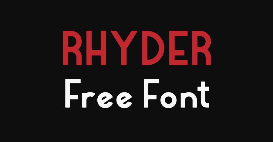 Sans Serif Free Font Designers Creatives Rhyder Sans Serif