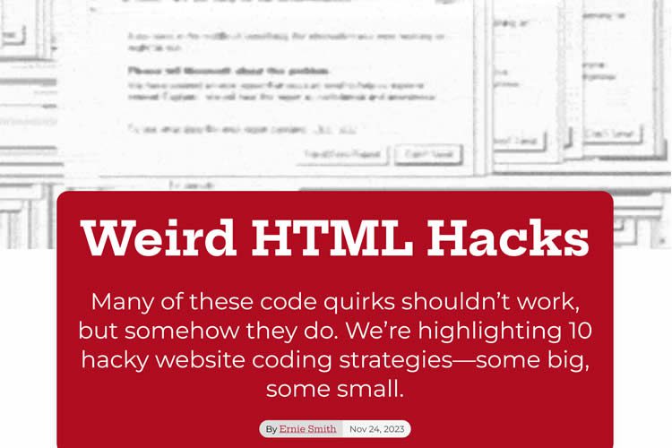 10 Weird HTML Hacks That Shaped The Internet