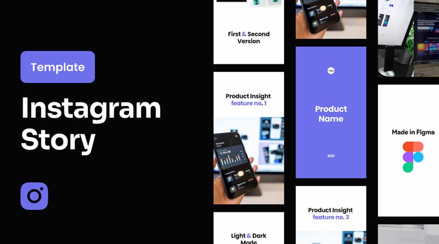 Figma Instagram Story Template Social Media