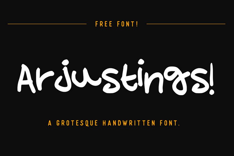 Arjustings Free Font