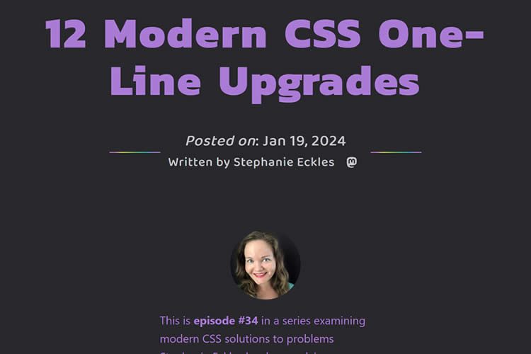 12 Modern CSS One-Line Upgrades