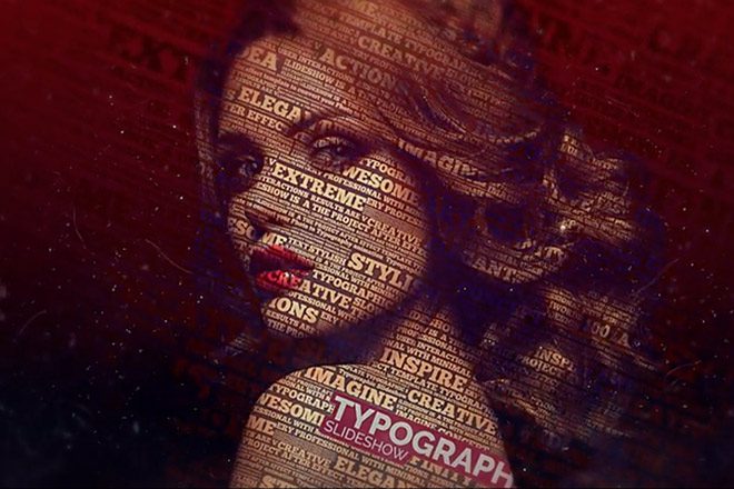 Typographic Slideshow Template