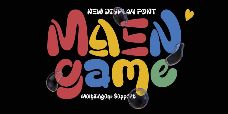 Maengame Fun Display Font