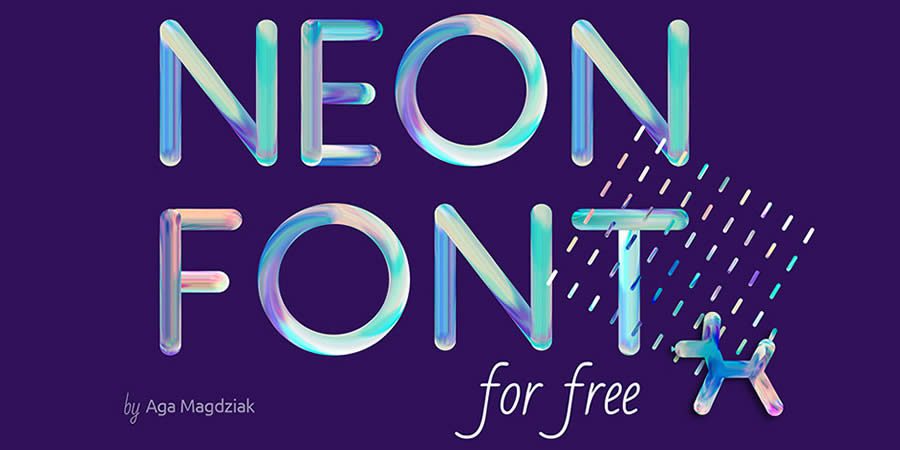 Neon Display Font Free
