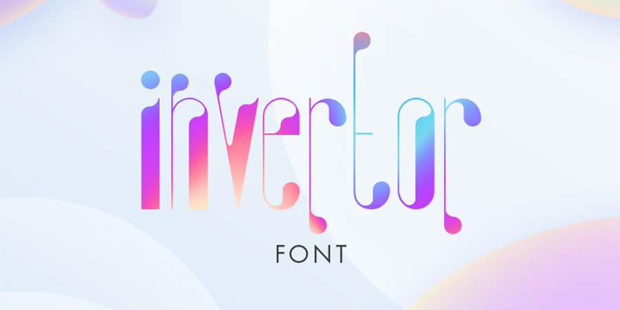 Invertor Decorator Display Font Free