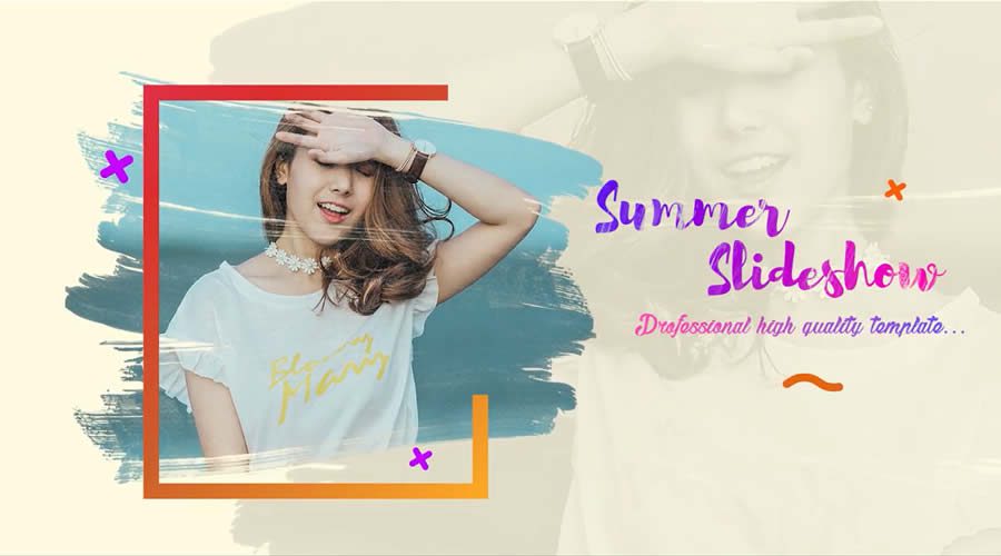 Bright Summer Slideshow Premiere Pro Template