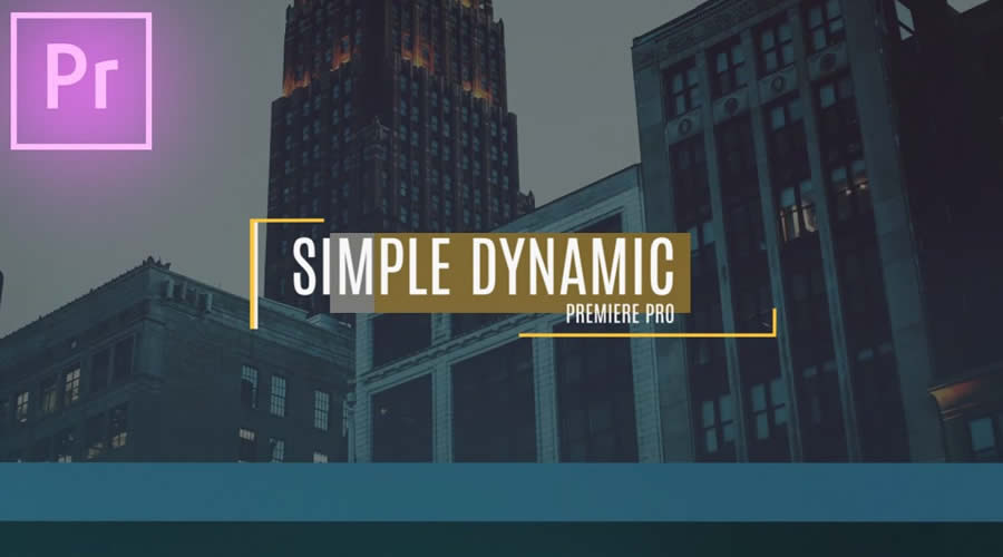 Simple Dynamic Slideshow Premiere Pro Template