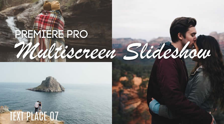 Multiscreen & Spliscreen Slideshow Premiere Pro Template