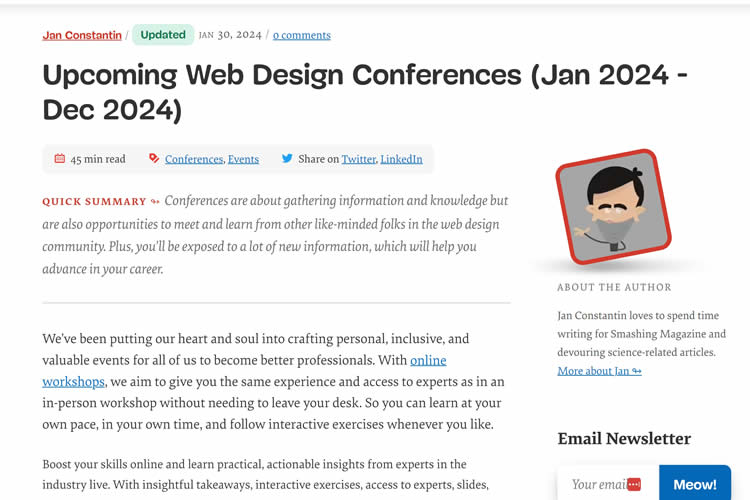 Upcoming Web Design Conferences 2024