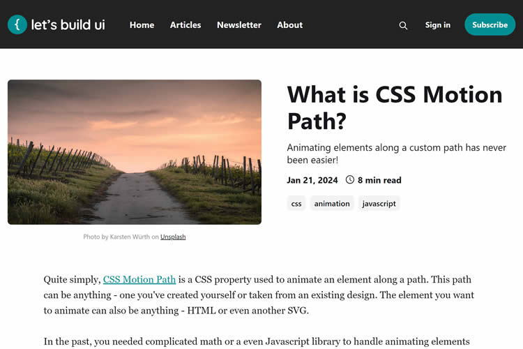 What is CSS Motion Path