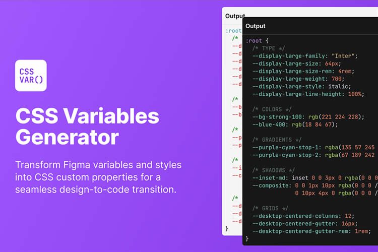 CSS Variables Generator for Figma