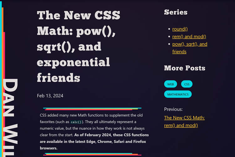 The New CSS Math