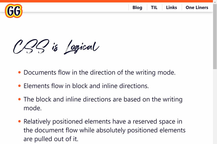 CSS is Logical