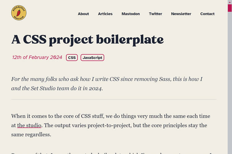 A CSS Project Boilerplate
