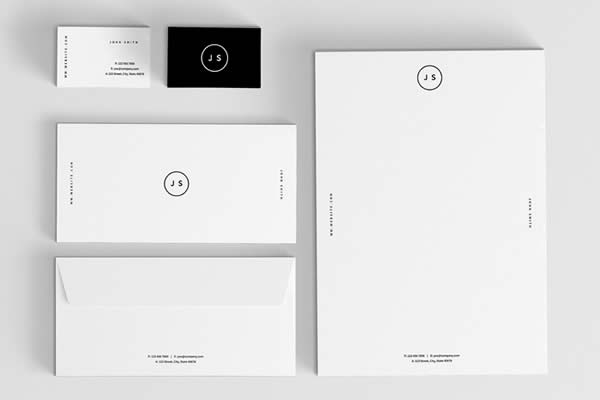 Minimalist InDesign Business Card Template INDD